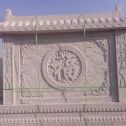 广东 芝麻白花岗岩屏风，照壁，影壁