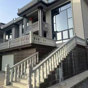 广东 芝麻白别墅阳台栏杆，楼梯栏杆