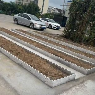 广东 花边石、花围石、花园石安装效果