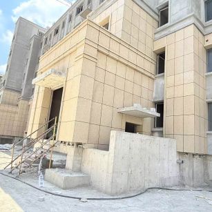 广东 黄金麻干挂，工地实拍