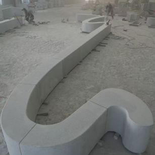 广东 花岗岩整石坐凳拼装