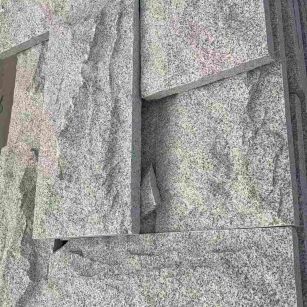 广东 芝麻白自然面花岗岩成品板