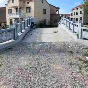 广东 芝麻灰花岗岩桥栏杆