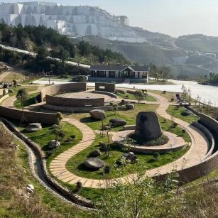 广东仿古石铺装整体效果