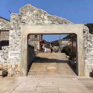 广东仿古石铺装效果