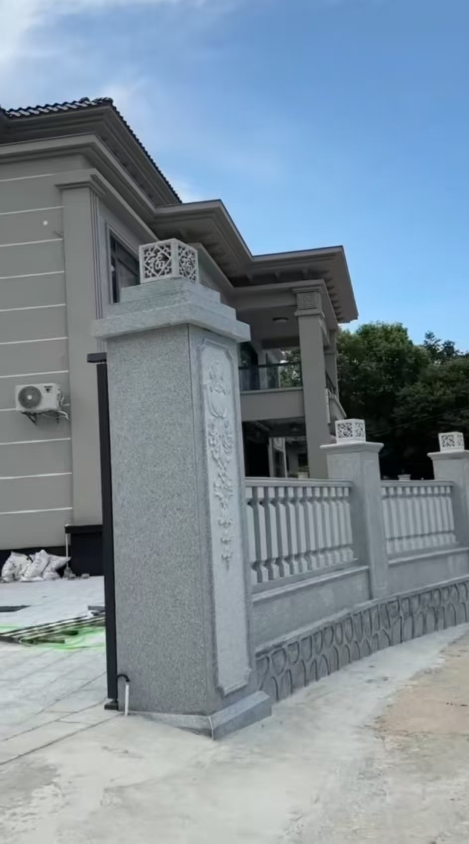 广东 芝麻白别墅围墙栏杆，私人订制