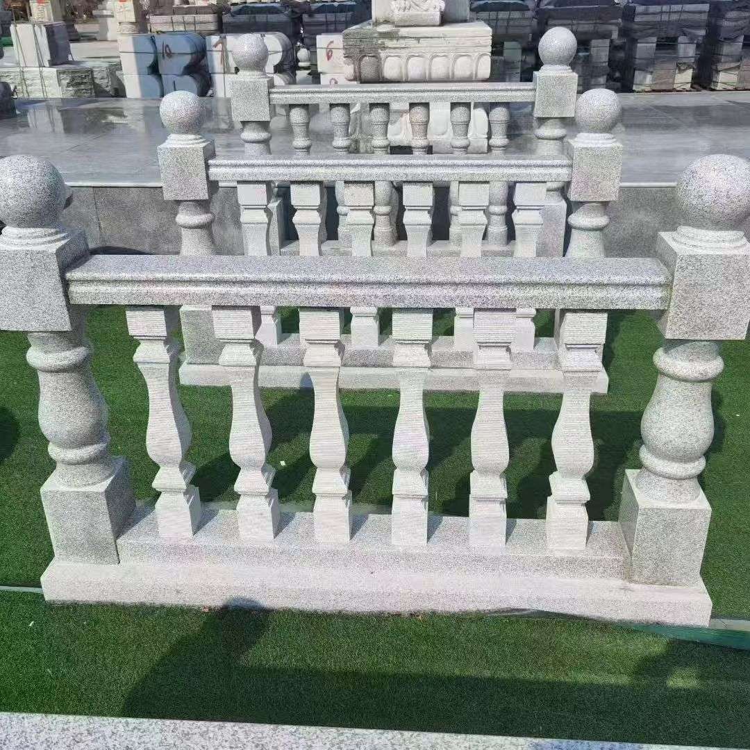 广东 别墅石材栏杆特写