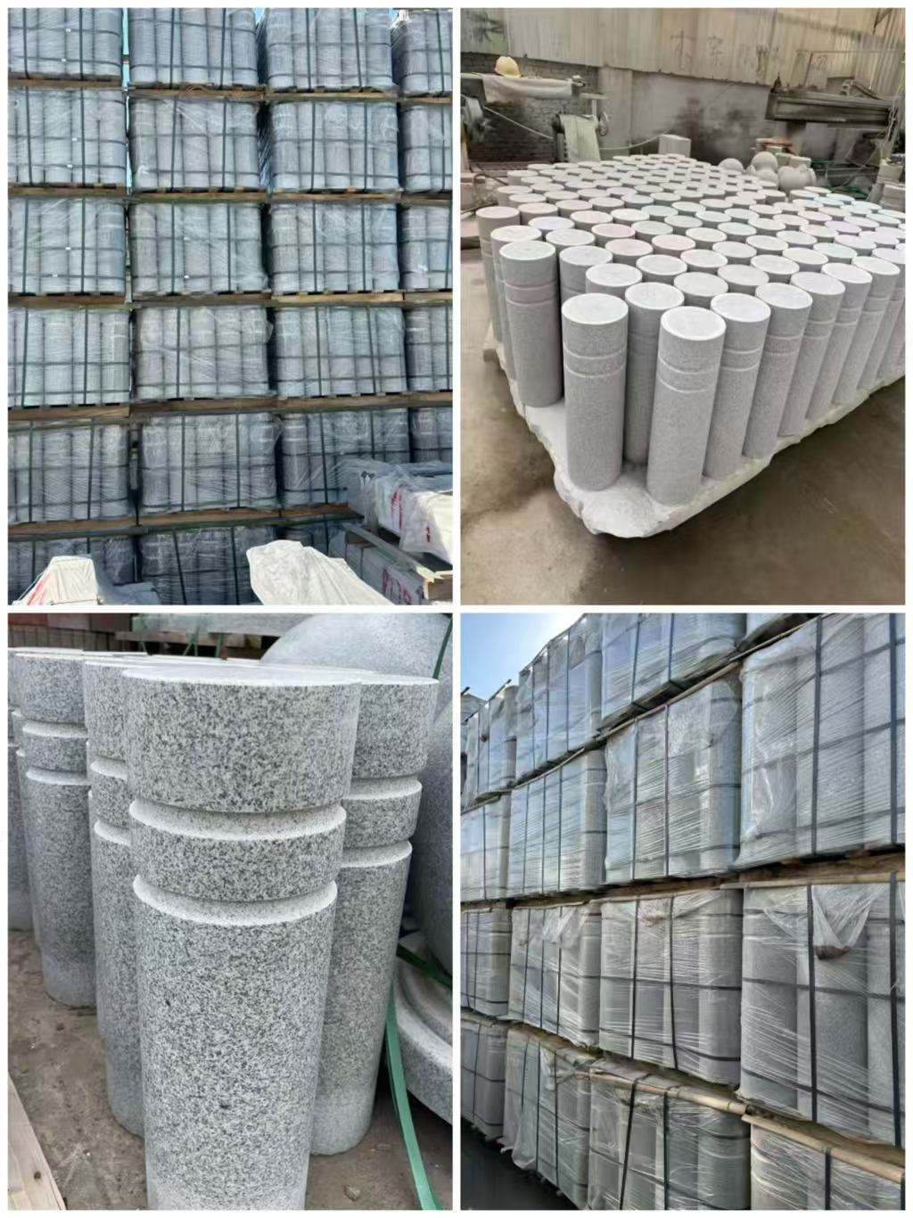 广东 芝麻白花岗岩挡车柱、隔离柱多少钱