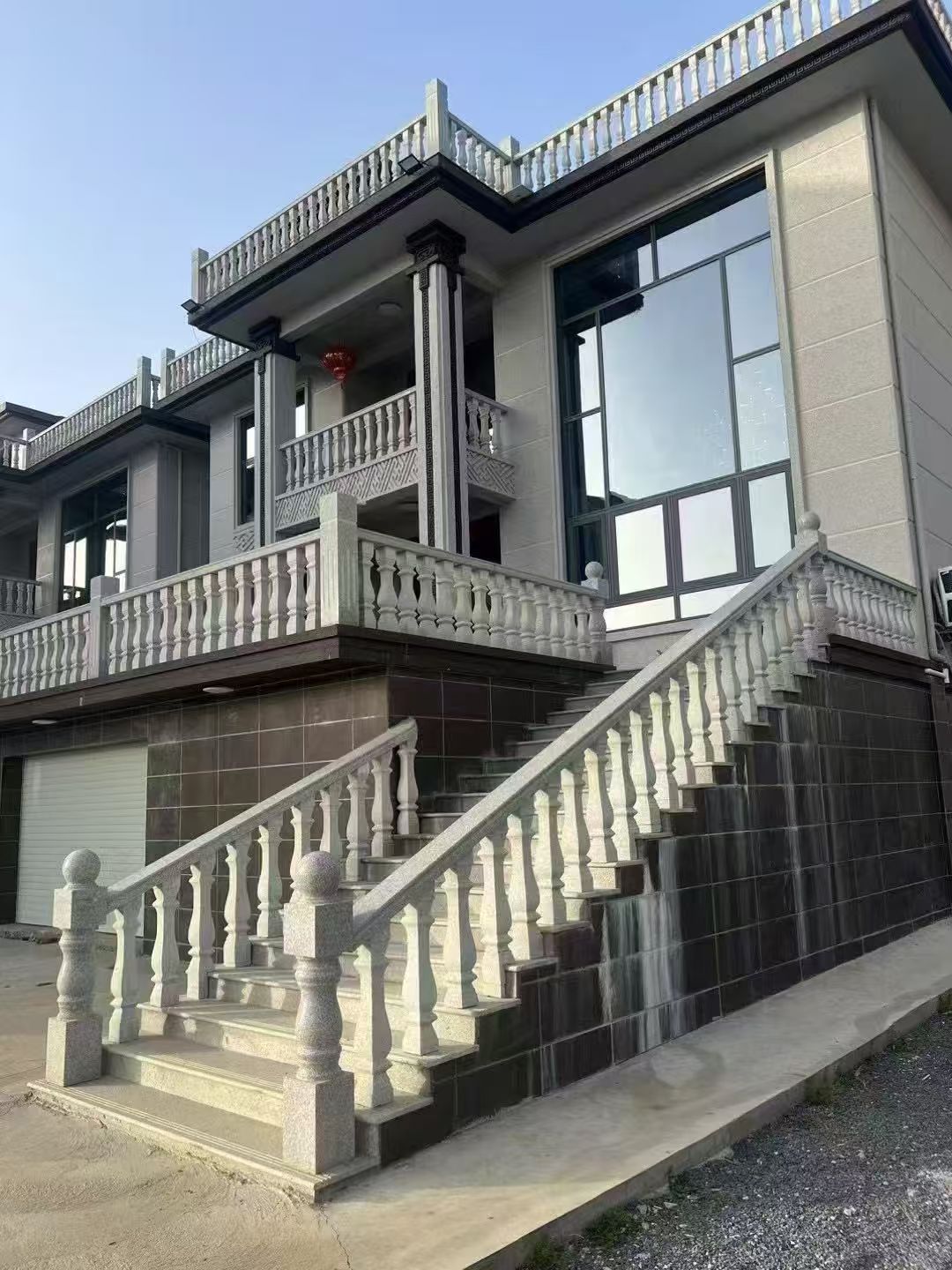 广东 芝麻白别墅阳台栏杆，楼梯栏杆