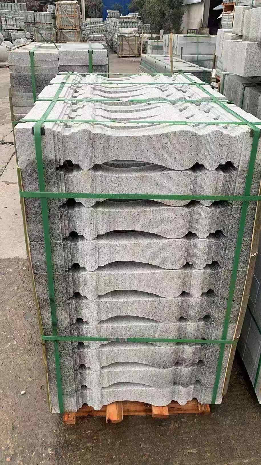 广东 芝麻白方形拉丝面，栏杆花瓶柱