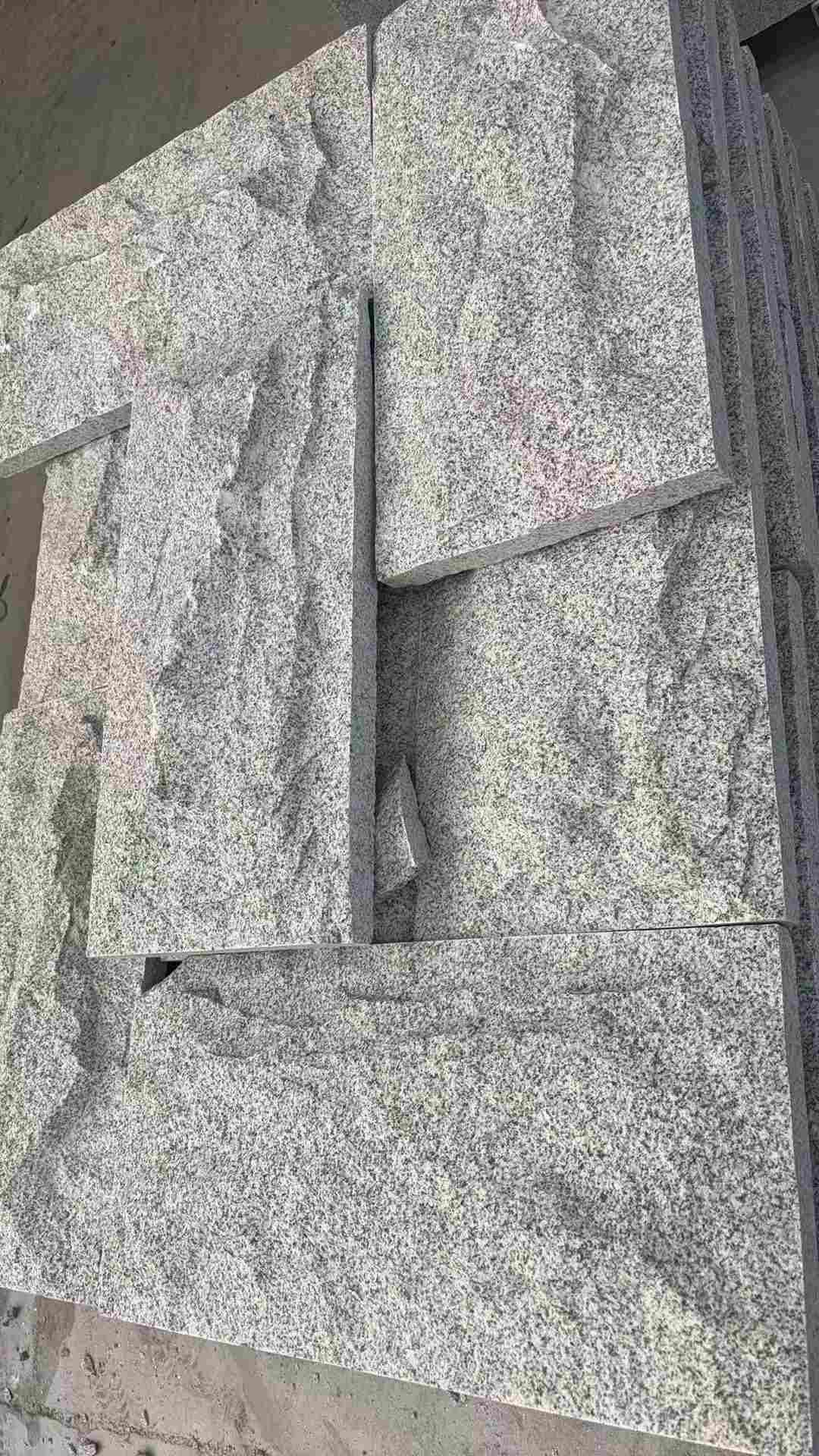 广东 芝麻白自然面花岗岩成品板